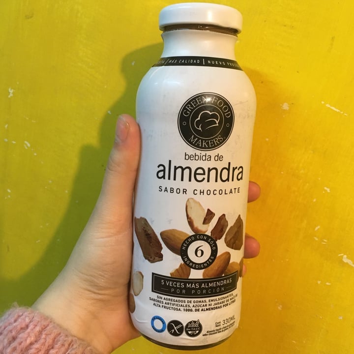 photo of Green Food Makers Leche de Almendras con Chocolate 330ml shared by @milennac on  11 Aug 2021 - review