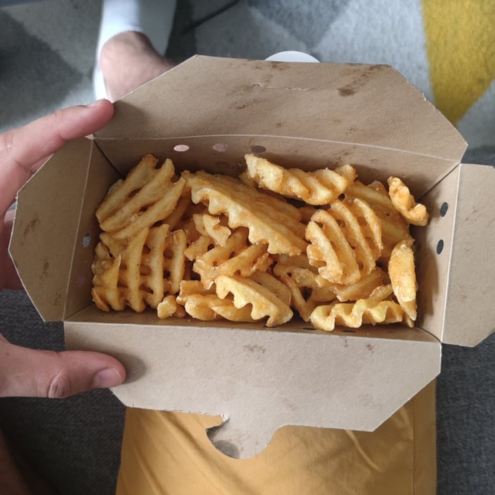 photo of A Burgers: Dirty Vegan Burgers (Delivery only) Waffle fries shared by @allananas on  19 Dec 2021 - review