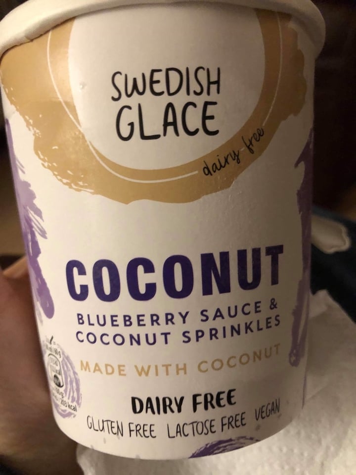 review photo of Swedish Glace Swedish Glacé Coconut Blueberry Sauce And Coconut Sprinkles shared by @jgibveg on 20 Jan 2020 - review