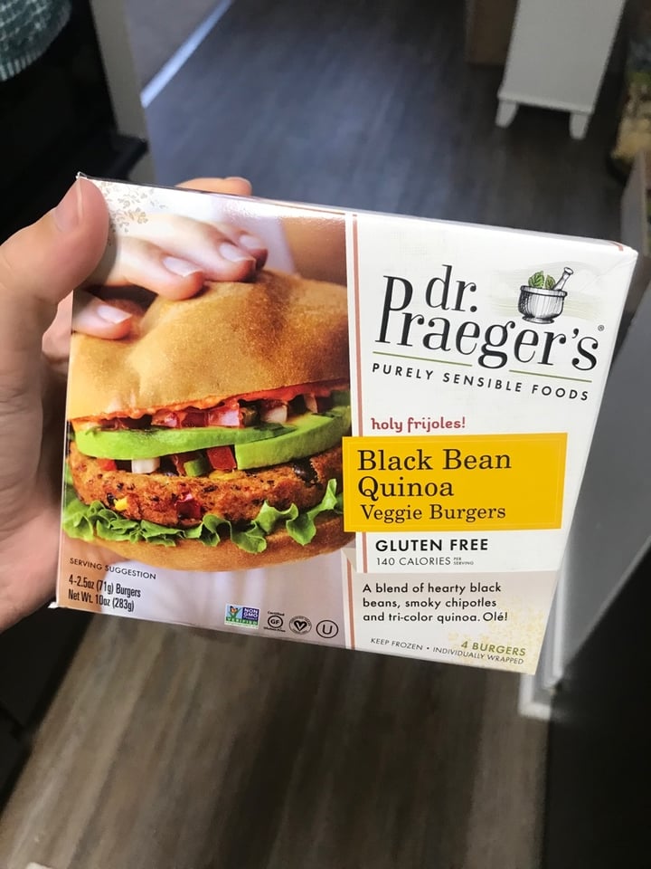 photo of Dr. Praeger's Black Bean Quinoa Veggie Burgers shared by @curvycarbivore on  12 Nov 2019 - review