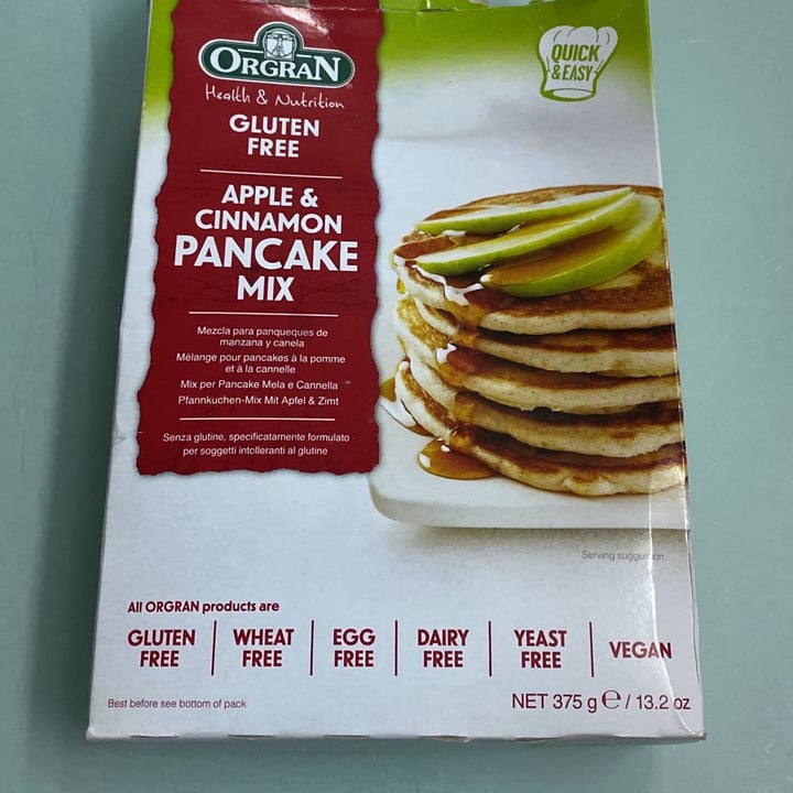 photo of Orgran Pancake mix shared by @veganyvona on  06 May 2022 - review