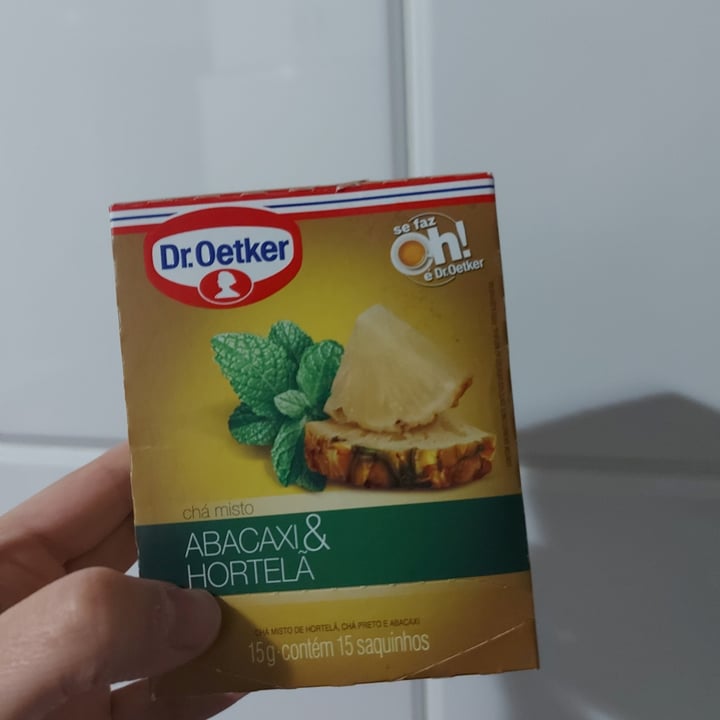 review photo of Dr. Oetker Cha de Abacaxi e Hortelã shared by @rafabatitucci on 09 May 2022 - review