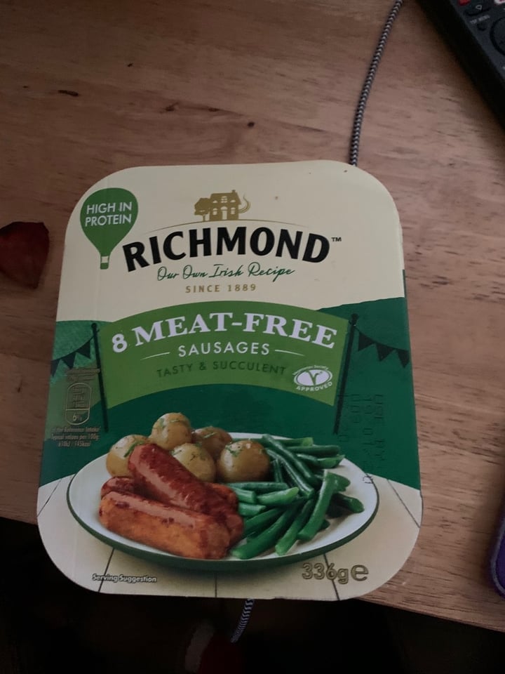 photo of Richmond Richmond Meat Free Sausages shared by @elderberry on  11 Mar 2020 - review