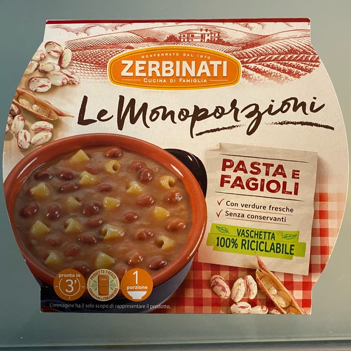 photo of Zerbinati Le monoporzioni Pasta e Fagioli shared by @valeross81 on  05 May 2022 - review