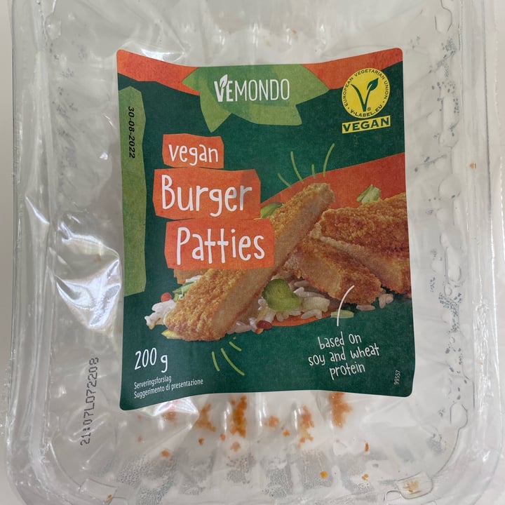 photo of Vemondo vegan burger patties shared by @ela91 on  15 Sep 2022 - review