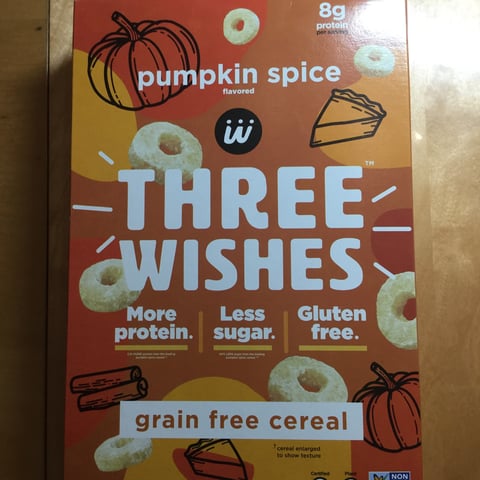 Three Wishes Pumpkin Spice Grain Free Cereal - 8.6 oz