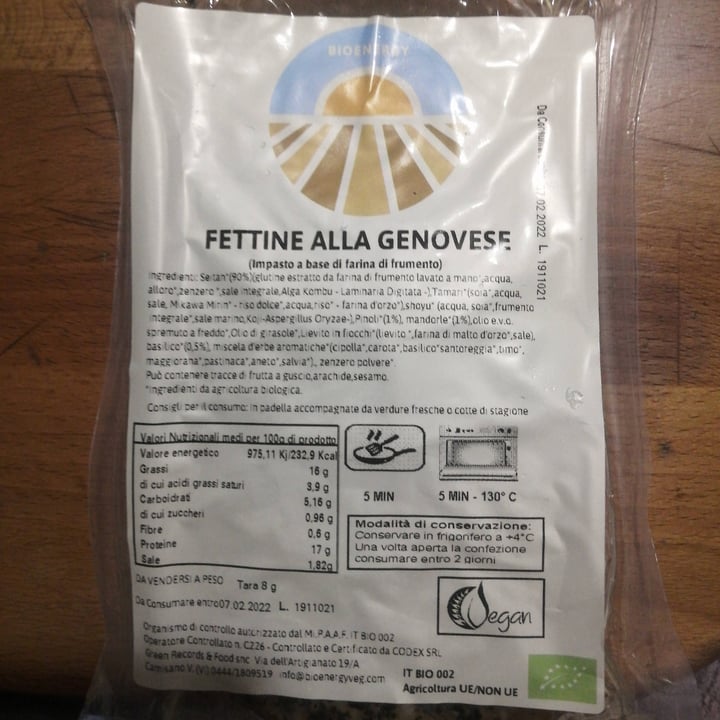 photo of bioenergy Fettine alla genovese shared by @azzurra on  02 Dec 2021 - review