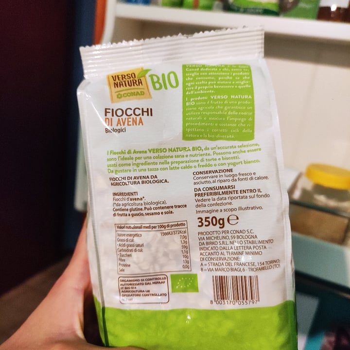 photo of Verso Natura Conad Bio  Fiocchi di Avena shared by @ambras on  25 Sep 2022 - review