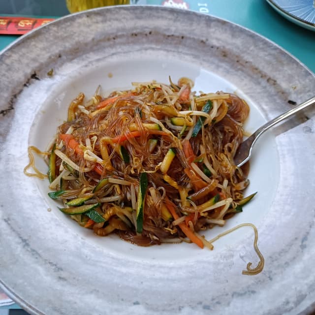 Photo of the dish “vermicelli di soia saltati con verdure”