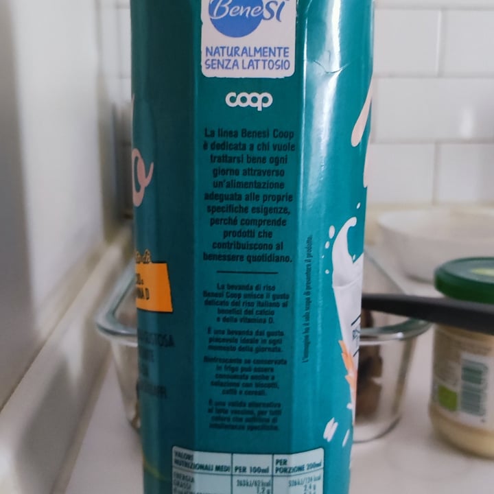 review photo of Bene.Si coop Bevanda biologica a base di riso shared by @pasolante on 27 Apr 2022 - review