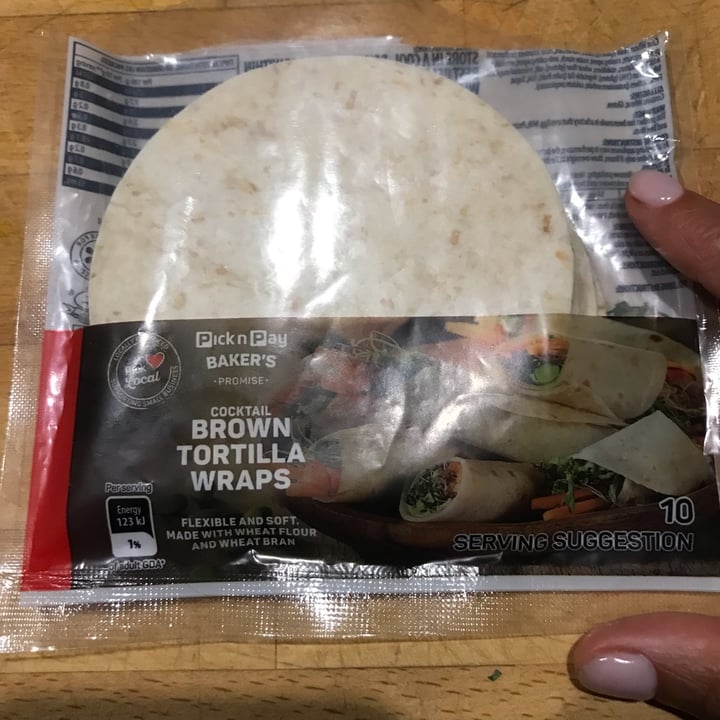 photo of Pick n Pay Cocktail Brown Tortilla Wrap shared by @alexra on  14 Oct 2022 - review