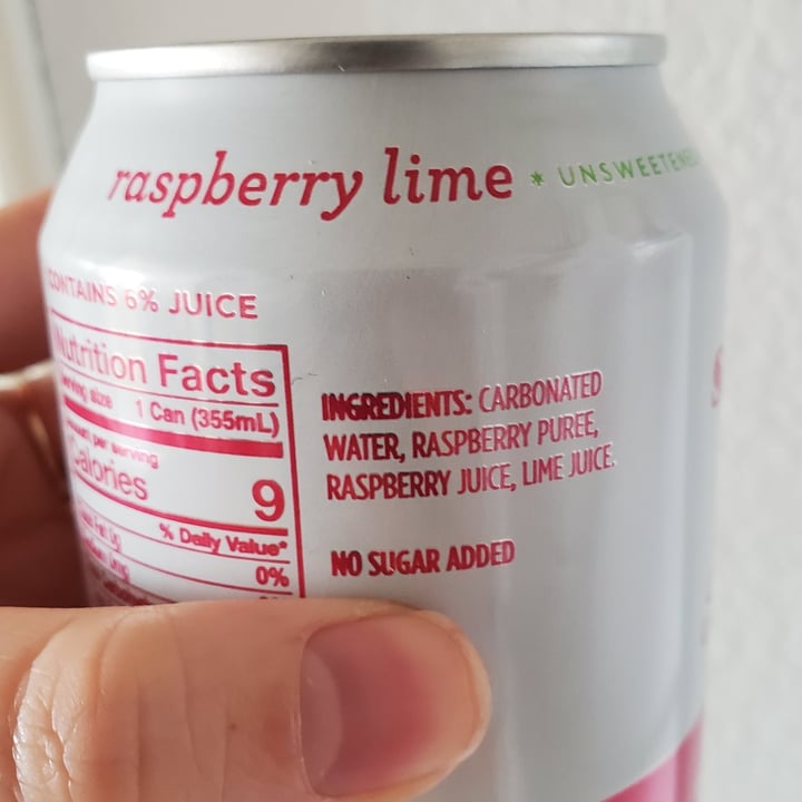 photo of Spindrift Raspberry Lime Seltzer shared by @emilypaulsen on  04 Jan 2021 - review