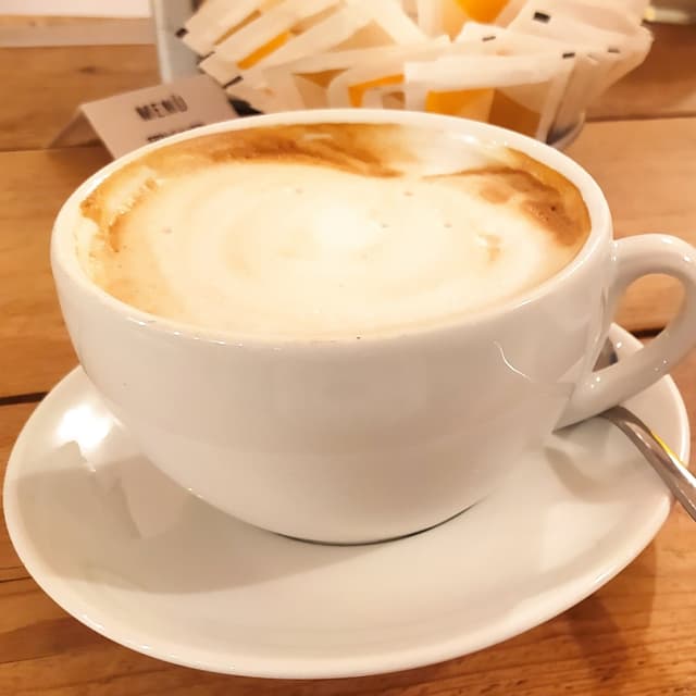 菜肴“Cappuccino di soia XL”的照片