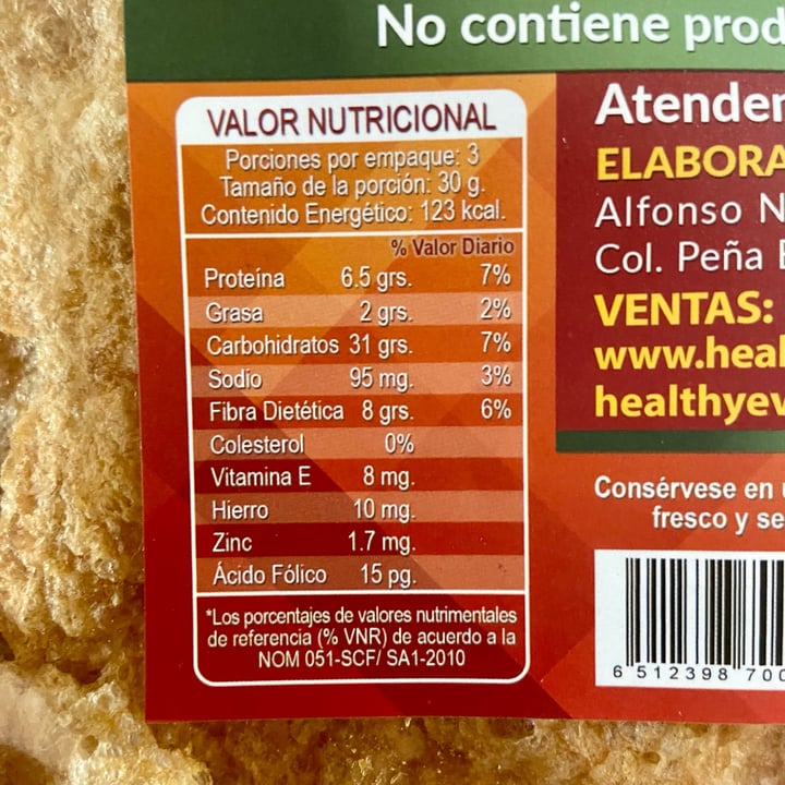 photo of Healthy Evolution Chicharrón vegetariano shared by @maumamu on  18 Sep 2022 - review