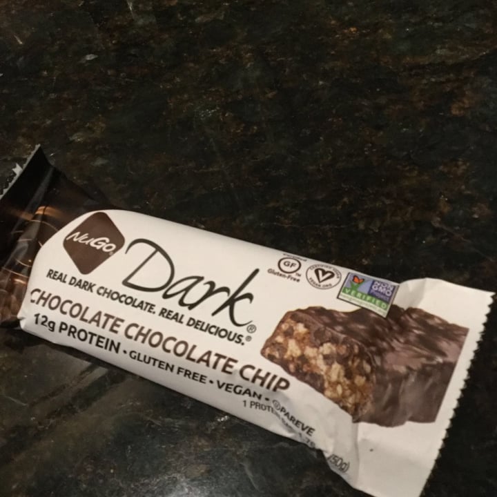 photo of NuGo NuGo Dark Chocolate Chocolate chip shared by @vgnorgngrl on  08 Sep 2020 - review