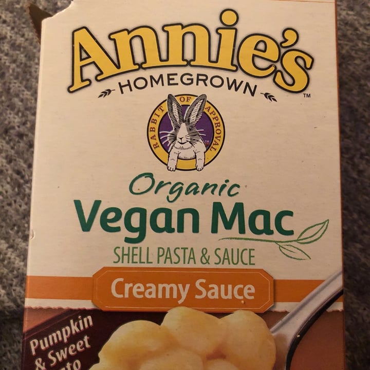 photo of Annie’s Annie’s Organic Vegan Mac Pumpkin And Sweet Potato Creamy Sauce shared by @courtmaloney on  11 Feb 2021 - review