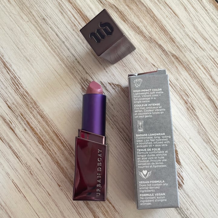 photo of Urban Decay Vice lipstick backtalk shared by @maconstanza on  11 Oct 2021 - review