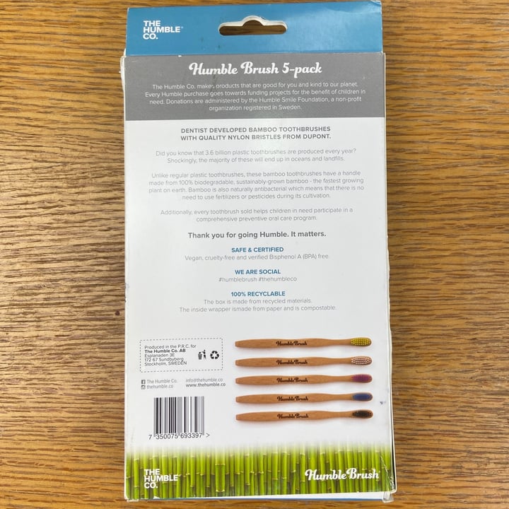 photo of The Humble Co. Bamboo toothbrush 5-pack shared by @rich-hf on  16 Jun 2021 - review