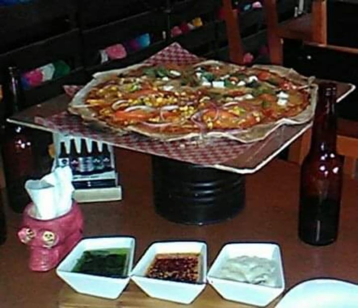 review photo of La Blanca pizza a la leña Pizza vegana Mixta shared by @susanacruz on 22 Jan 2020 - review