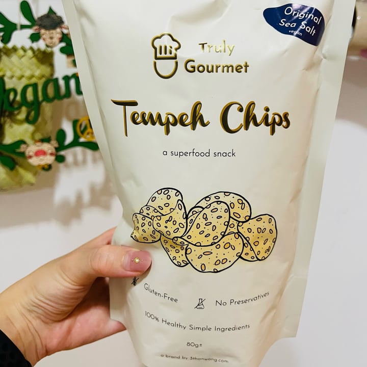 photo of Truly Gourmet Tempeh Chips Original Sea Salt shared by @princessmiharu on  19 Apr 2022 - review