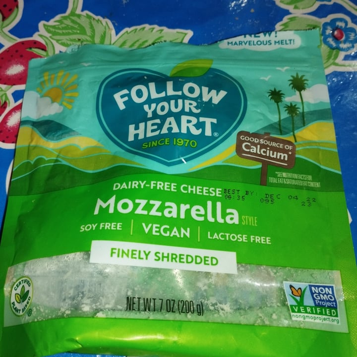 photo of Follow your Heart Mozzarella Finely Shredded shared by @sadnohe on  30 Jul 2022 - review