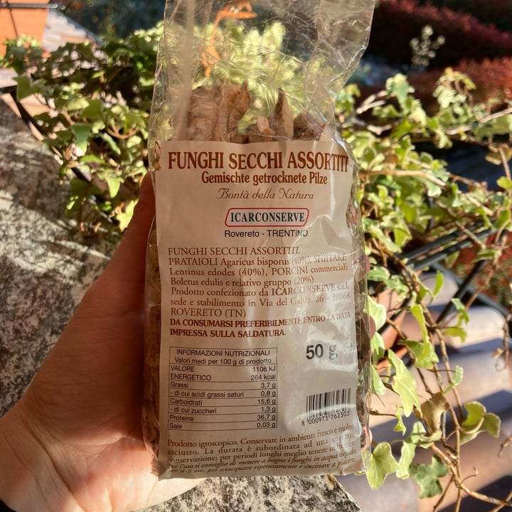 photo of Icarconserve Funghi secchi shared by @makoto on  05 Apr 2022 - review