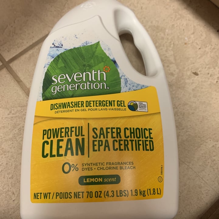photo of Seventh Generation Dishwasher liquid soap shared by @dungster69 on  30 Dec 2020 - review