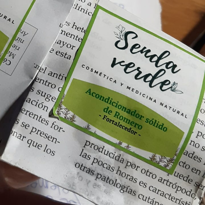 photo of Senda verde Acondicionador Sólido shared by @empat1a on  26 Apr 2021 - review
