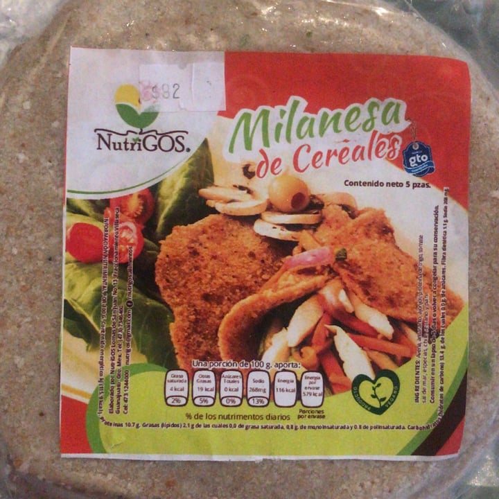 photo of Nutrigos Milanesa de cereales shared by @addy-quiroz on  29 May 2020 - review