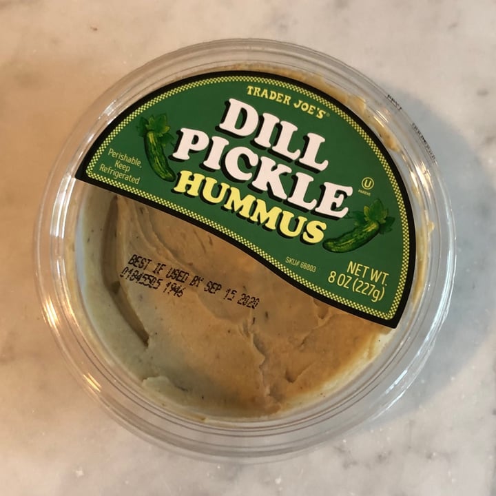 photo of Trader Joe's Dill Pickle Hummus shared by @evolotus on  18 Sep 2020 - review