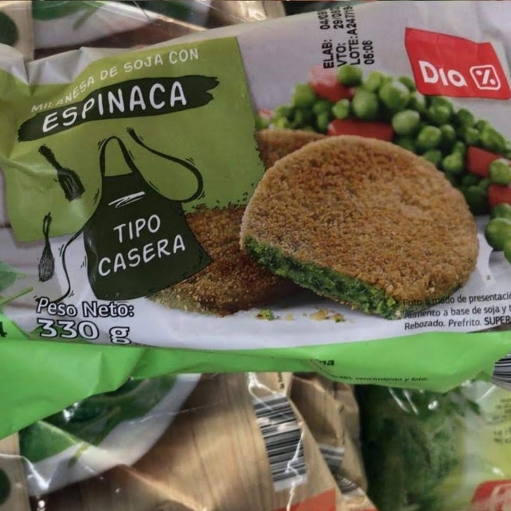 review photo of Dia% Milanesas de soja con espinaca shared by @agustinasofi on 06 Oct 2020 - review