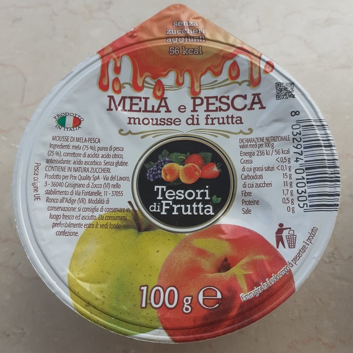 photo of Tesori di Frutta mousse mela e pesca shared by @nadia1964 on  04 Jun 2022 - review