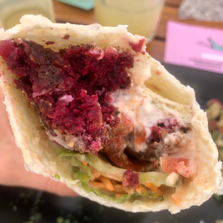 photo of Green Flamingo Innsbruck Rote Beete und Kichererbsen Falafel Wrap shared by @hannnahbanana on  05 Sep 2021 - review