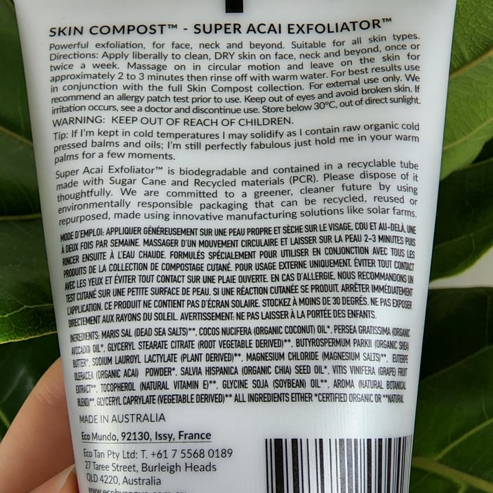 review photo of Eco by Sonya Super Acai Exfoliater shared by @mjearth on 31 Mar 2022 - review