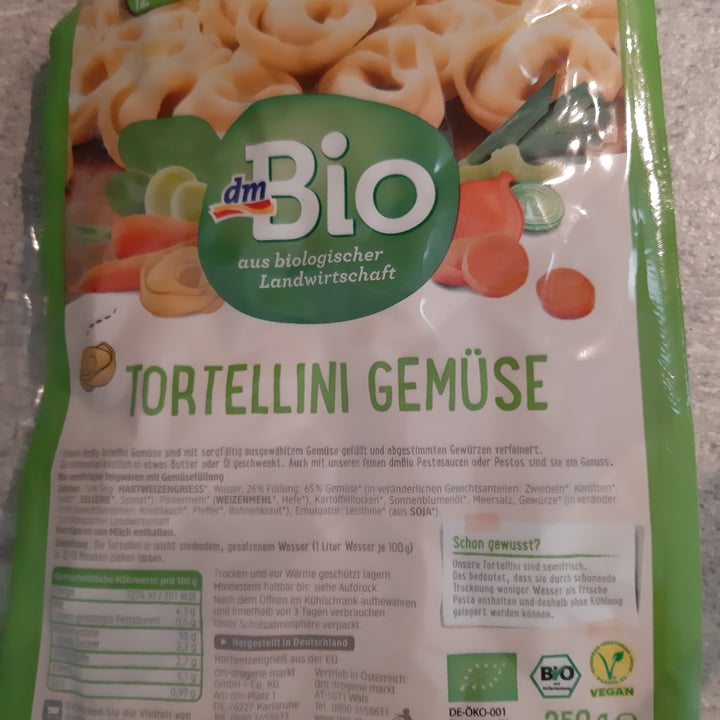 photo of dmBio Tortellini Gemüse shared by @nadiakj on  17 Oct 2021 - review
