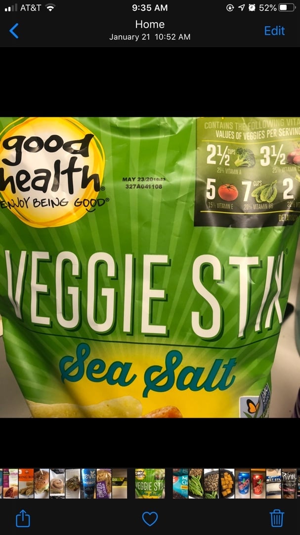 review photo of UTZ Snacks - Good Health Veggie Stix shared by @squirrelsnacks on 23 Mar 2020 - review