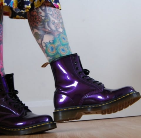 Dr. Martens Dr Martens 1460 Vegan chrome purple Reviews | abillion