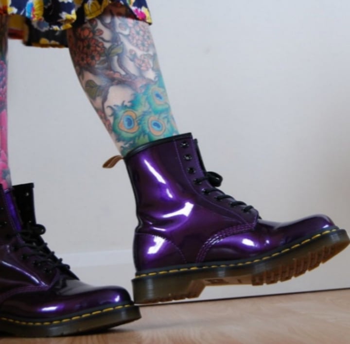 Doc martens sale 1460 chrome