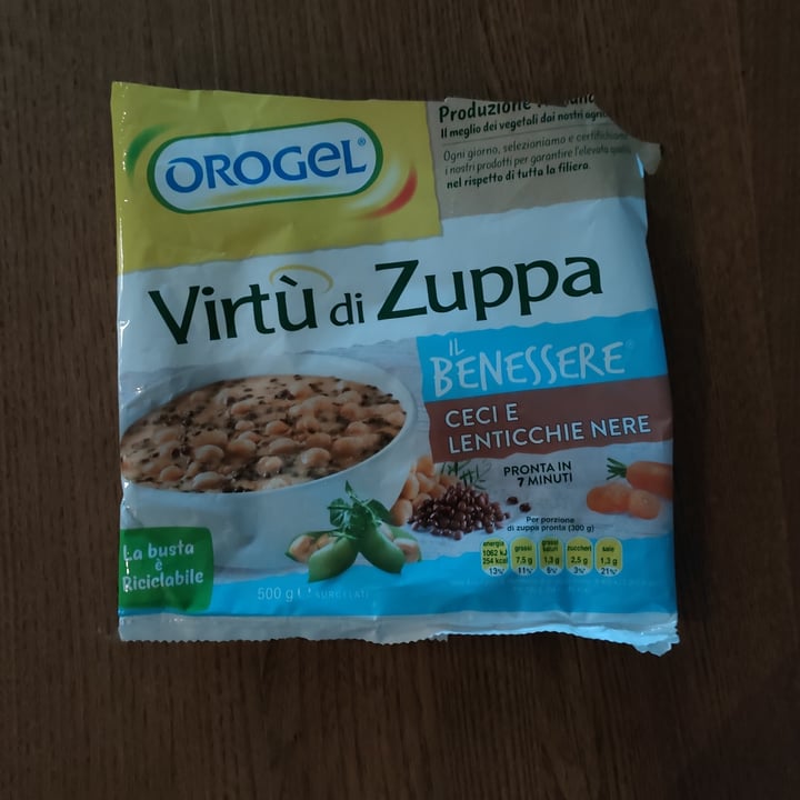 photo of Orogel Virtù di zuppa - Ceci E Lenticchie Nere shared by @jessicadevecchi on  30 Jun 2022 - review