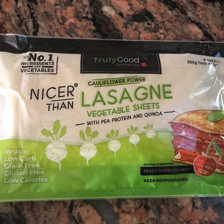 photo of Truly good Vegetable And Quinoa Lasagne Sheets With Pea Protein shared by @jancox on  27 Jun 2022 - review