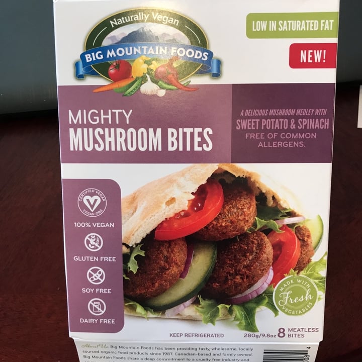 photo of Big Mountain Foods Mighty Mushroom bites shared by @veglove on  17 Mar 2020 - review