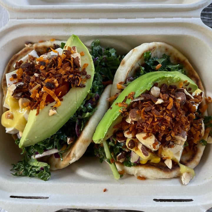 photo of Leahi Health Kaimuki Bacon Mustard Tacos shared by @veganohana on  24 Apr 2022 - review