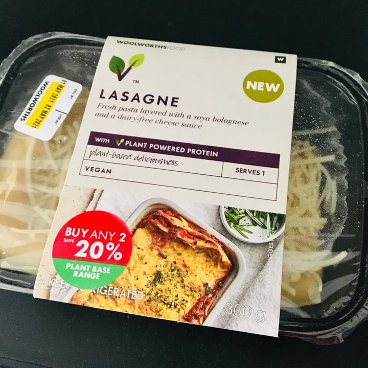 photo of Woolworths Food Lasagne shared by @taz on  26 Apr 2021 - review