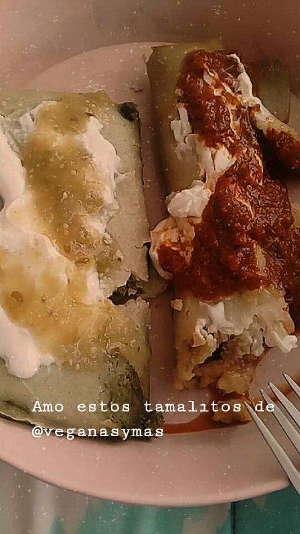photo of Veganas y mas Tamales veganos shared by @beesunshine on  01 Dec 2019 - review
