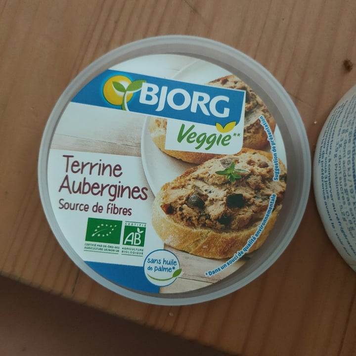 photo of Bjorg Terrine aubergines shared by @vegfitmum on  16 May 2021 - review