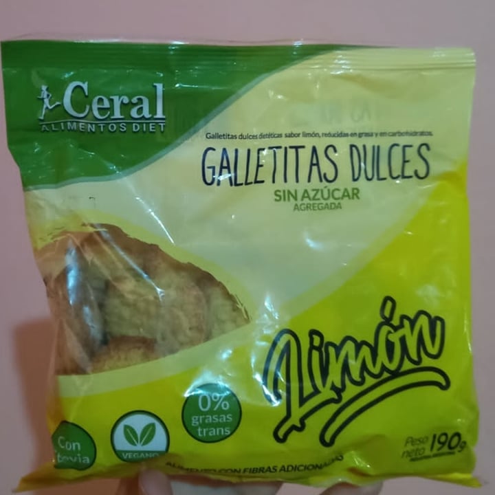 photo of Ceral Alimentos Diet Galletitas Dulces sabor Limón sin Azucar Agregada shared by @yyazyyazmin on  11 Nov 2022 - review
