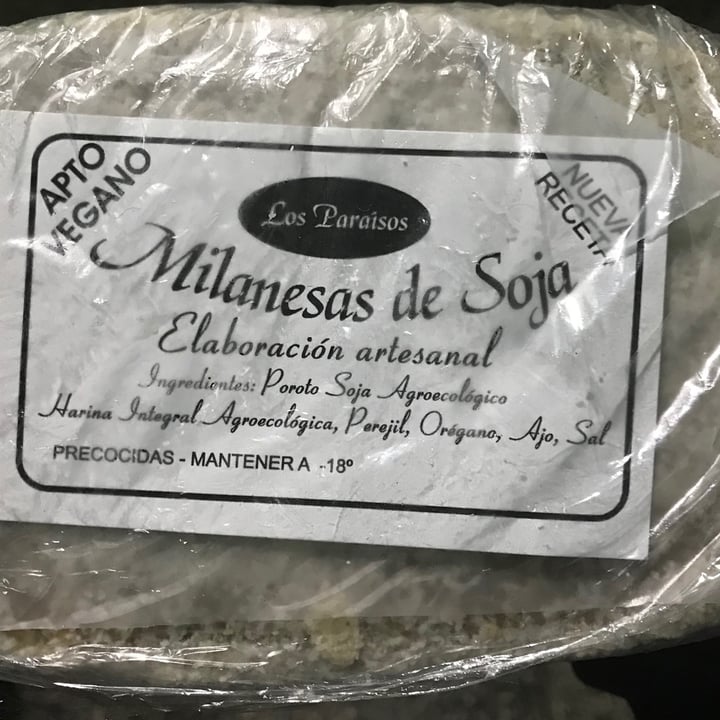 photo of Los paraisos Milanesa De Soja shared by @astridrojas on  26 Jul 2021 - review