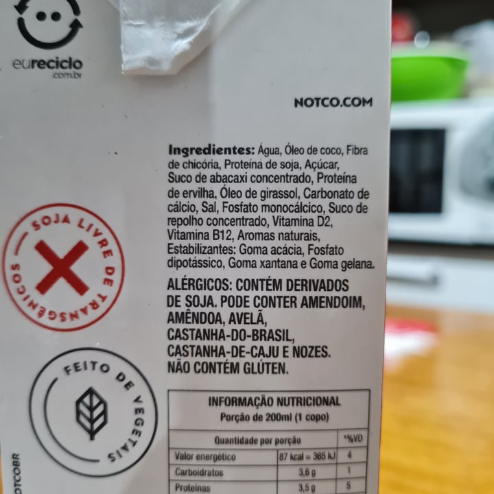 photo of NotCo Not Milk shared by @deborapety on  29 Jan 2023 - review