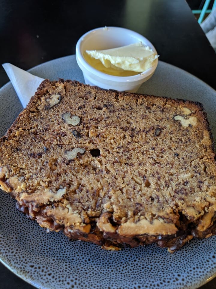 review photo of Mister Nice Guy's Bakeshop Banana walnut bread (GF) shared by @natskicakes on 25 Jun 2019 - review