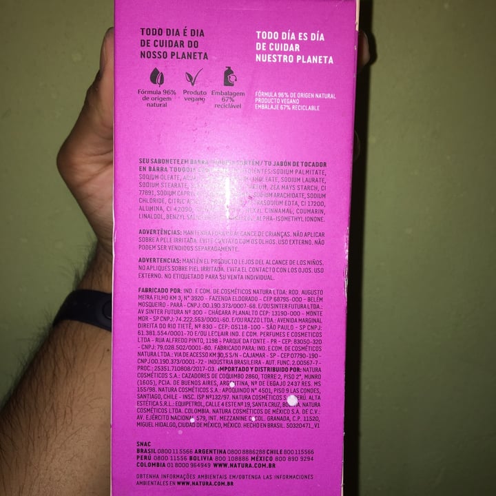 review photo of Natura Jabón Tododia Frutos Rojos shared by @rodrigo on 31 May 2021 - review